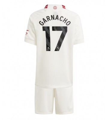 Manchester United Alejandro Garnacho #17 Tredje trøje Børn 2023-24 Kort ærmer (+ korte bukser)